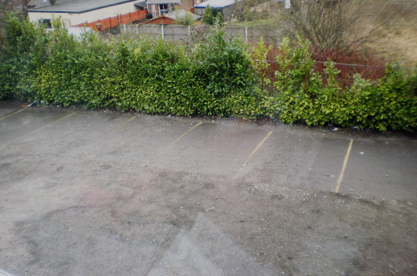 7, of 10, available parking spaces in Marshall and Till car park