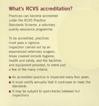 What is RCVS accreditation?